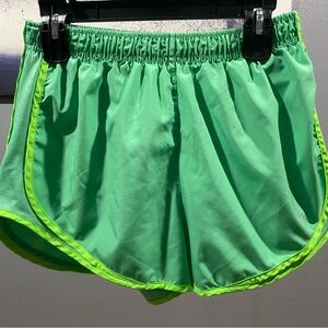 Green Women's Athletic Shorts